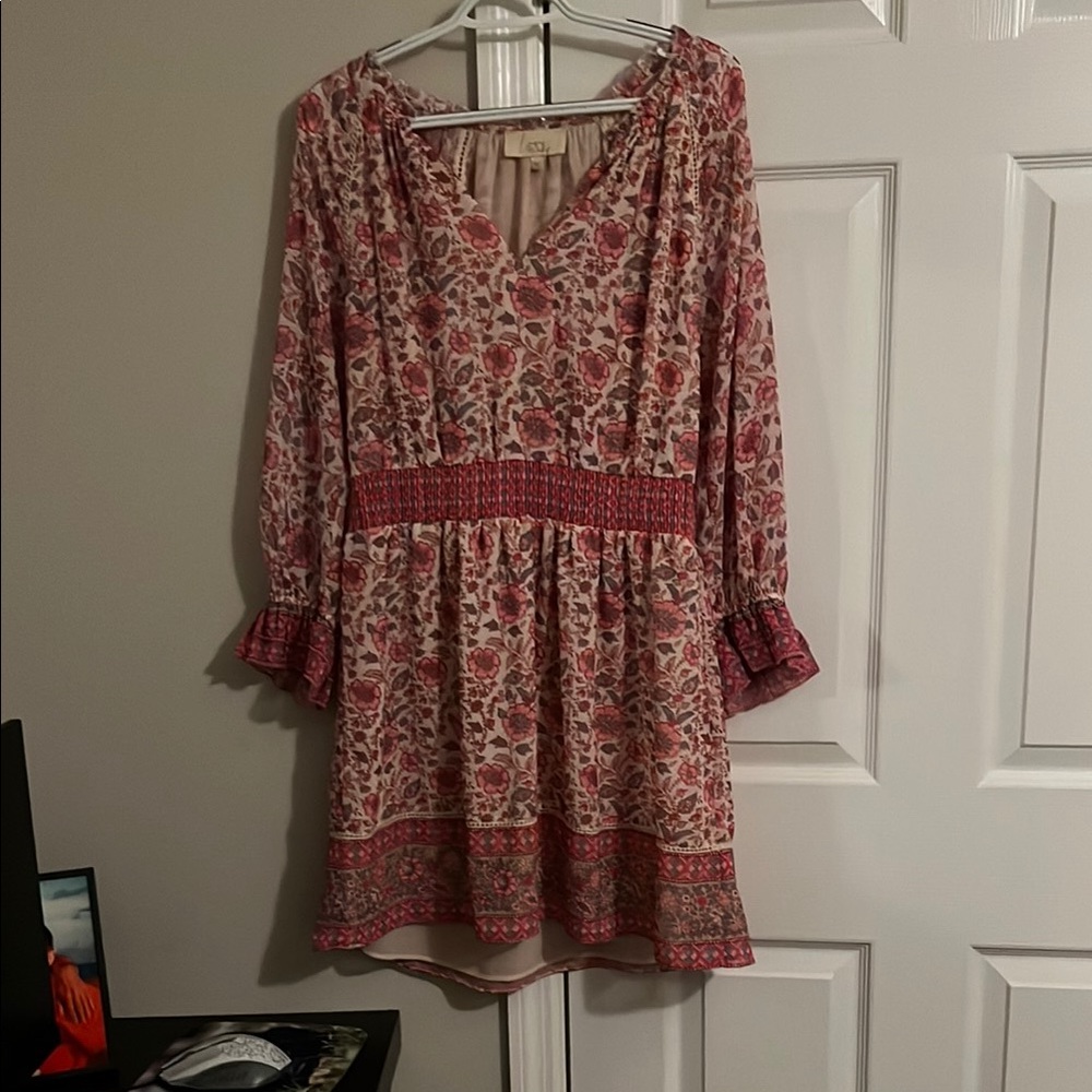 Lucky Brand Floral Long Sleeve Dress